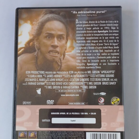 1/$7… 2/$12… 3/$15… 5/$20 🎥 DVD Movies, films, películas ✨Apocalypto - Picture 2 of 2